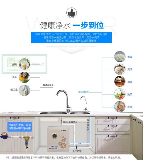 立升家用全屋前置过滤器厨房超滤机净水器直饮水全场满减